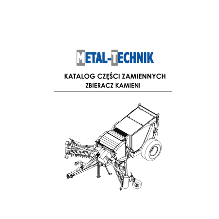 Części zamienne do Metal-Technik maszyna do zbierania kamieni DZIK-4000